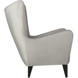 Sits Elsa Fauteuil Velvet Lichtgrijs