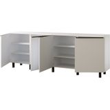 Artego Design Turin Aya 200 cm Dressoir Alpine Wit