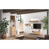 Benvenuto Design Monaco HG Wit / Kadiz Eiken TV-meubel 180 cm