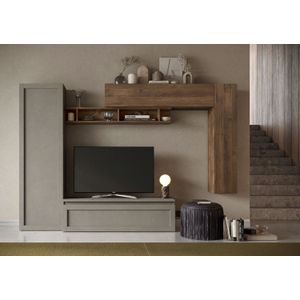 Benvenuto Design Infinity 2.0 Argilla/Brons/Eiken TV Meubel Set 08