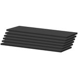 Tenzo Dakota Wandkast Planken Zwart 6-Stuks