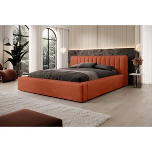 Trae Mobler Amira 140 x 200 cm Gestoffeerd Bed Baksteenrood