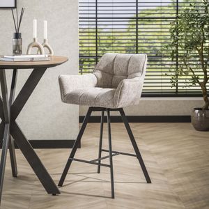 Davidi Design Raster Draaibare Barstoel Zand set van 2