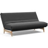 Innovation Living Aslak Houtskool Zwart Bouclé Slaapbank 140 cm