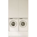 Artego Design Wasmachine & Droger Turin Alpine Wit Kast 2K