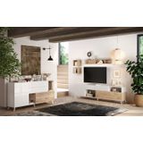 Benvenuto Design Monaco HG Wit / Kadiz Eiken Dressoir 240 cm