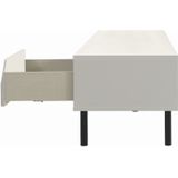 Tenzo Corner TV-meubel 2-Deuren en Kubus Katoen Wit