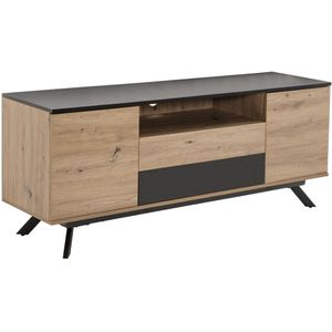 Sky Style Brandio Eiken/Zwart TV Meubel 2-Deuren