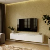 Artego Design Hugo 200 cm TV Wandmeubel Turin Alpine Wit