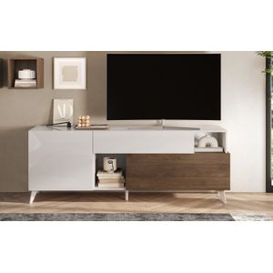 Benvenuto Design Monaco HG Wit / Mercure Eiken TV-meubel 180 cm