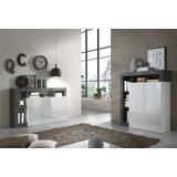 Benvenuto Design Hamburg Dressoir 3 deurs Wit / Oxid