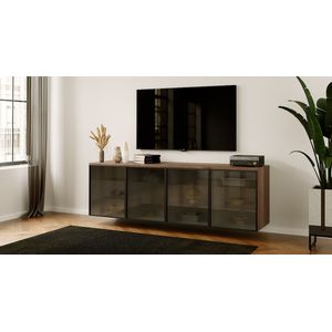 Artego Design Trentino Smoky 203 cm Zwevend Dressoir Walnoot