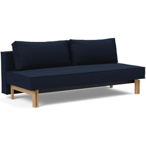 Innovation Living Sly Slaapbank Donkerblauw / Eiken