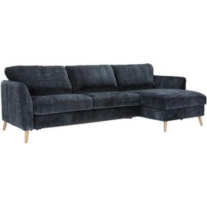 Sits Lucy 3-Zits + Divan 140 cm Slaapbank Donkerblauw