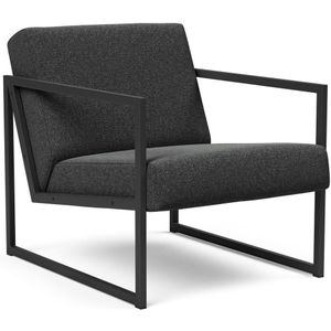 Innovation Living Vikko Houtskool Zwart Loungestoel met Armleuning