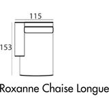 Richmond Interiors Roxanne 2,5-zits Bank + Chaise Longue 115 x 153 cm Links