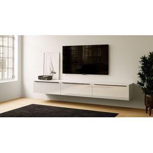 Artego Design Hoogglans Alpine Wit 270 cm TV Wandmeubel
