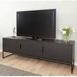 Tenzo Lipp TV meubel 3-Deuren Zwart