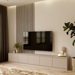 Artego Design Hugo 253 cm TV Ladekast Staand Turin Cashmere