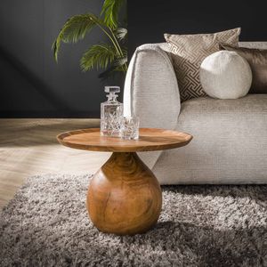 Davidi Design Vaha Massief Acacia Salontafel Ronde Voet