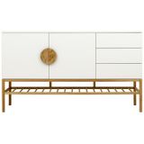 Tenzo Scoop Dressoir Wit / Eiken