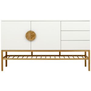 Tenzo Scoop Dressoir Wit / Eiken