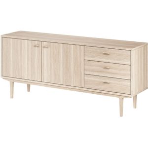 Caso Furniture CASØ 420 Geolied Wit Eiken Dressoir 2 Deuren 3 Lades