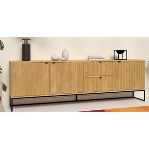 Tenzo Bali Naturel Eiken Dressoir 3-Deuren 2-Lades