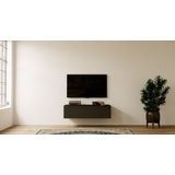 Artego Design Levana Turin Zwart 120 cm TV Wandmeubel