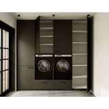 Artego Design Wasmachine & Droger Turin Zwart Kast 4K