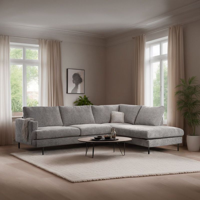 Lions Design Haga Naturel 3-zits Hoekbank Rechts