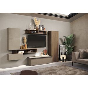 Benvenuto Design Infinity 2.0 Argilla / Mercure Eiken TV Meubel Set 38