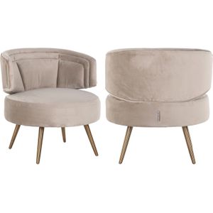 Richmond Interiors Hazel Fauteuil Khaki Velvet