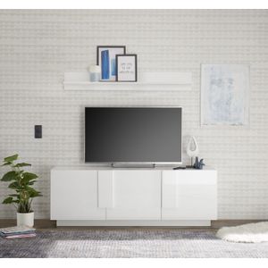 Benvenuto Design Jupiter TV-meubel 3 Deurs Wit Hoogglans