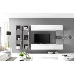 Benvenuto Design Bex TV-wandmeubel 12 Wit / Beton