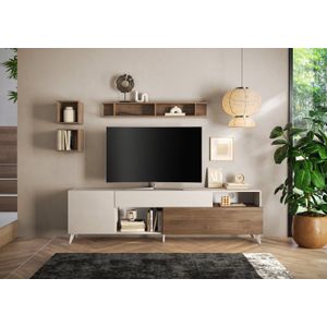 Benvenuto Design Monaco Cashmere / Mercure Eiken TV-meubel 240 cm