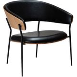 Dan Form Crib Vintage Zwart / Eiken Loungestoel