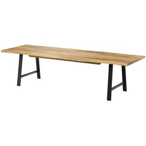 Caso Furniture Eydis Geolied Natural Eiken Eettafel 300 cm