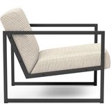 Innovation Living Vikko Ivory Corduroy Loungestoel met Armleuning