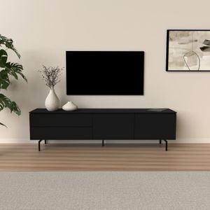Tenzo Plain Zwart TV-Meubel 210 cm