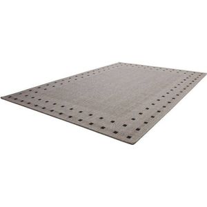 Lalee Finca- vloerkleed- karpet- sisal look- flat weave- laag polig- geweven- 120x170 cm zilver