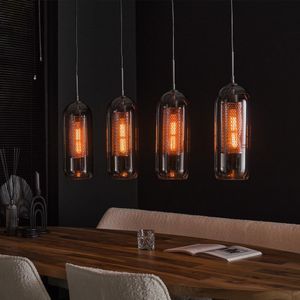 Davidi Design Tink Glas-Geperforeerd Staal Hanglamp 4L