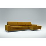 Sits Quattro 3-zits + Chaiselongue Mosterd