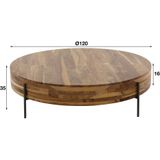 Davidi Design Daytona Ronde Salontafel Ø120 cm