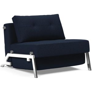 Innovation Living Cubed Slaapstoel Blauw / Chrome