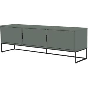 Tenzo Lipp TV meubel 3-Deuren Groen