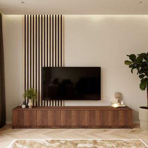 Artego Design Hugo 253 cm TV Ladekast Staand Trentino Walnoot