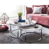 Sky Style Cherie Salontafel Set Wit/Zilver