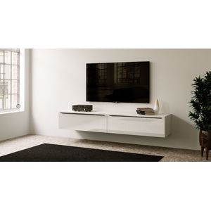 Artego Design Hoogglans Alpine Wit 240 cm TV Wandmeubel