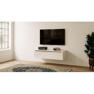 Artego Design Hoogglans Alpine Wit 120 cm TV Wandmeubel